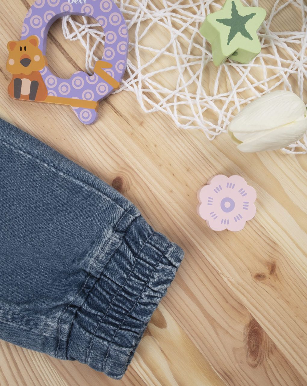 παιδικό παντελόνι τζιν μπλε ανοιχτό για αγόρι - Prénatal