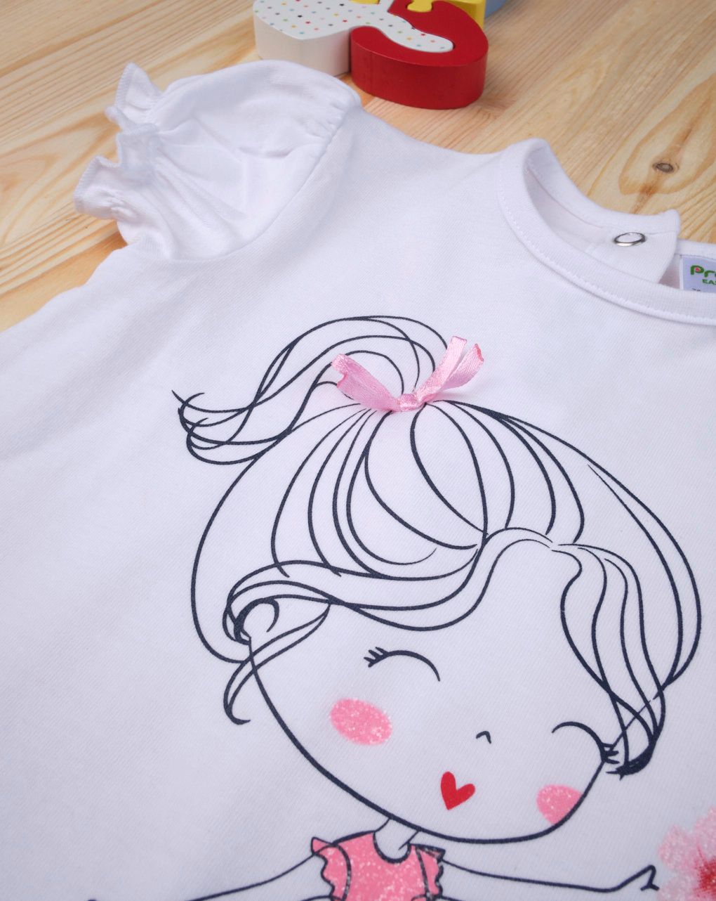 σετ t-shirt και κολάν καρό για κορίτσι 670341 - Prénatal