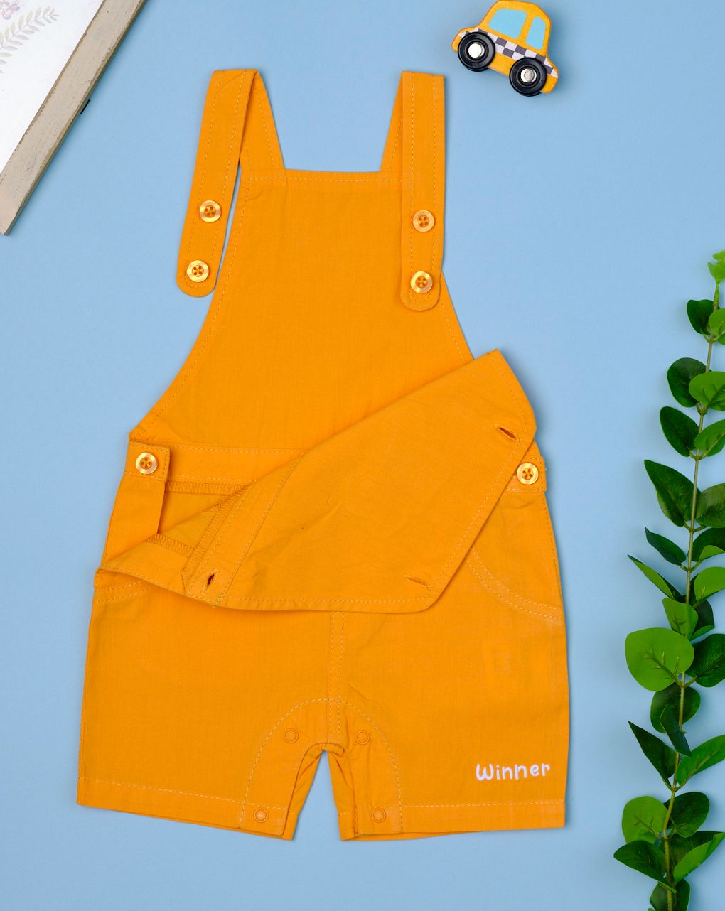 σετ σαλοπέτα κοντή από ποπλίνα και t-shirt winner για αγόρι - Prénatal