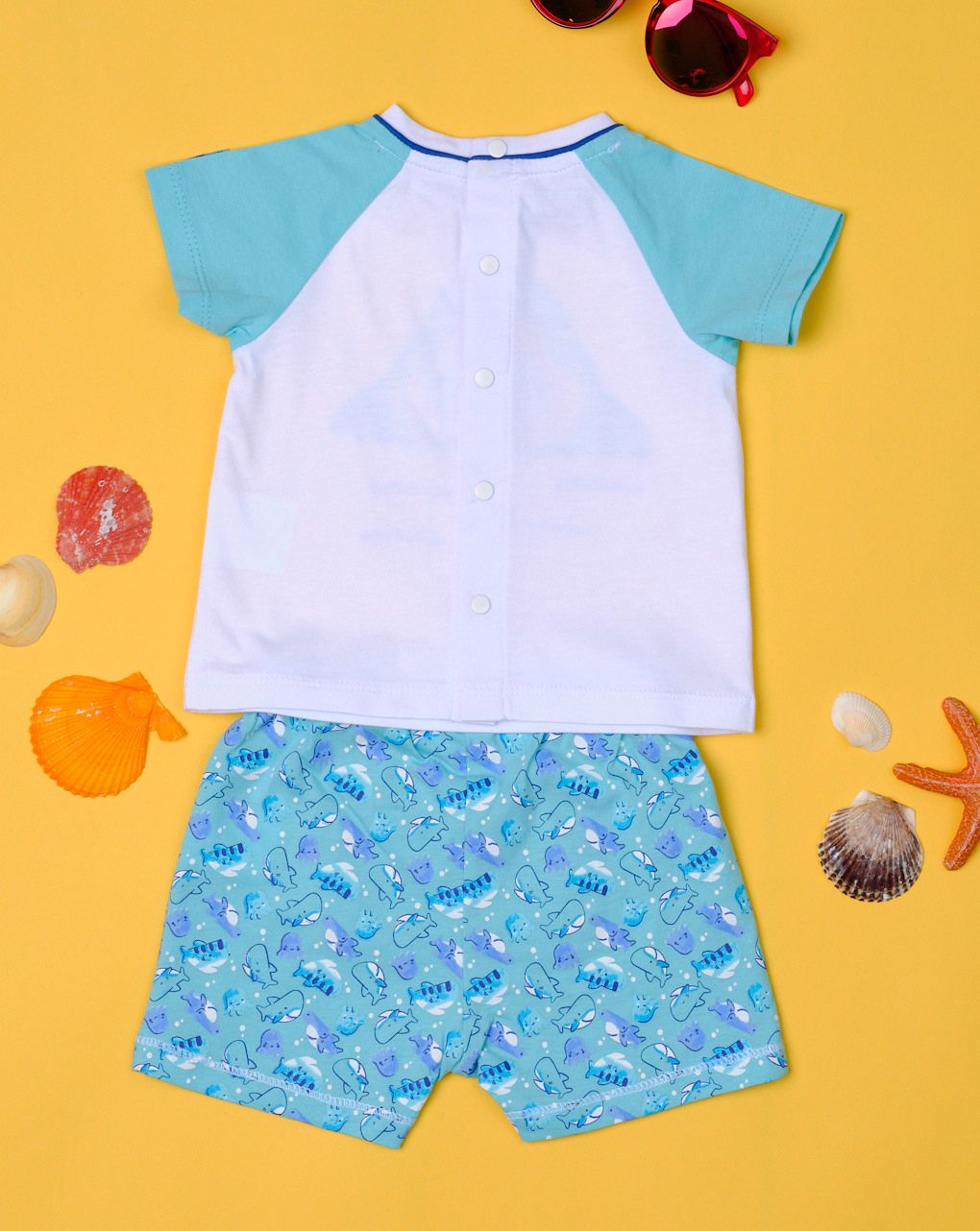 σετ t-shirt και σορτς με καρχαρία για αγόρι - Prénatal