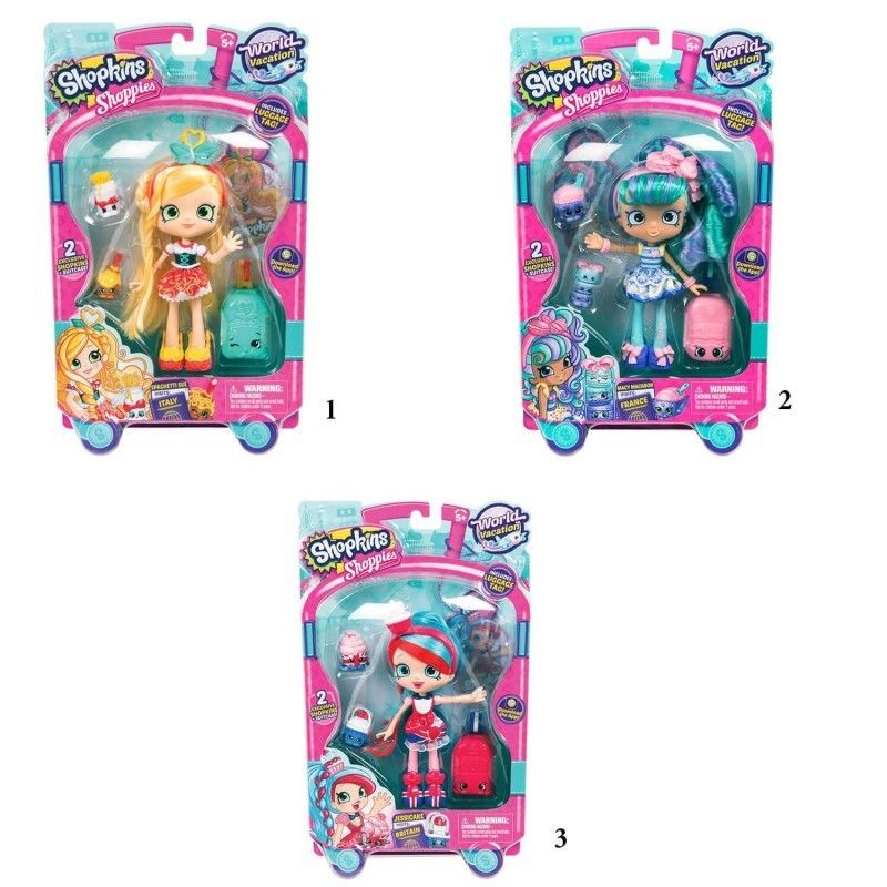Shopkins shoppies world vacation s8 κούκλες - 3 σχέδια hpp10011 - Shopkins
