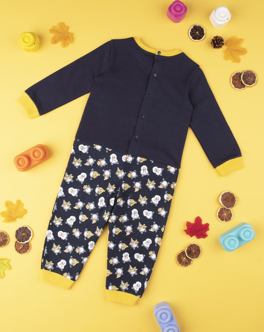 ολόσωμη πιτζάμα βαμβακερή για αγόρι - Prénatal
