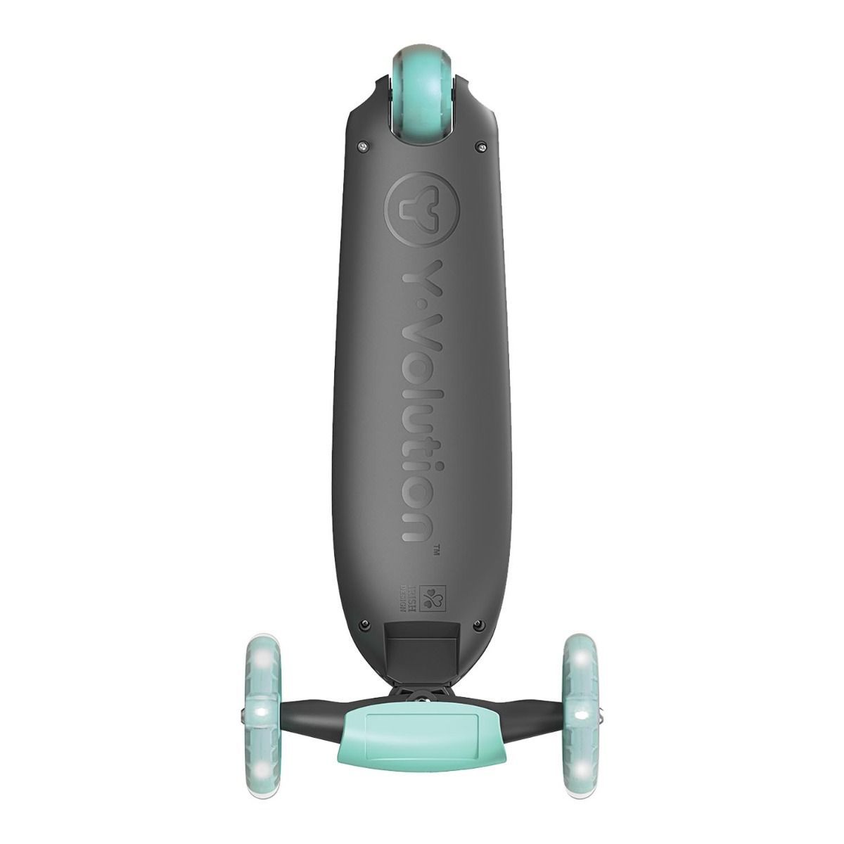 Yvolution πατίνι yglider kiwi πράσινο με φωτιζόμενες ρόδες - Yvolution