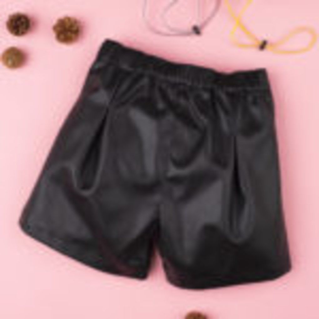 σορτς δερματίνη μαύρο για κορίτσι 676712 - Prénatal