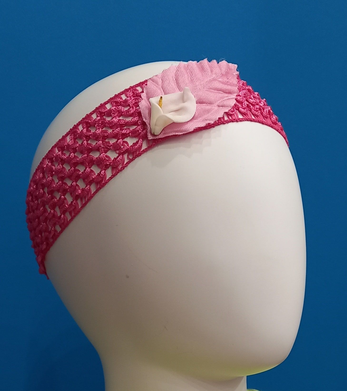 κορδέλα για τα μαλλιά με δαντέλα και πέρλες για κορίτσι - G&P Accessories