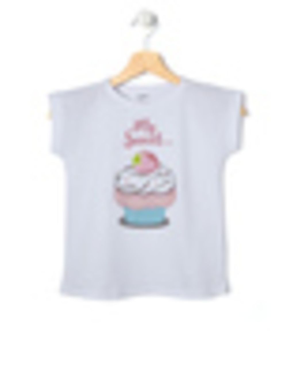 T-shirt jersey λευκό με στάμπα μεγ.8-9/9-10 ετών για κορίτσι - Prénatal