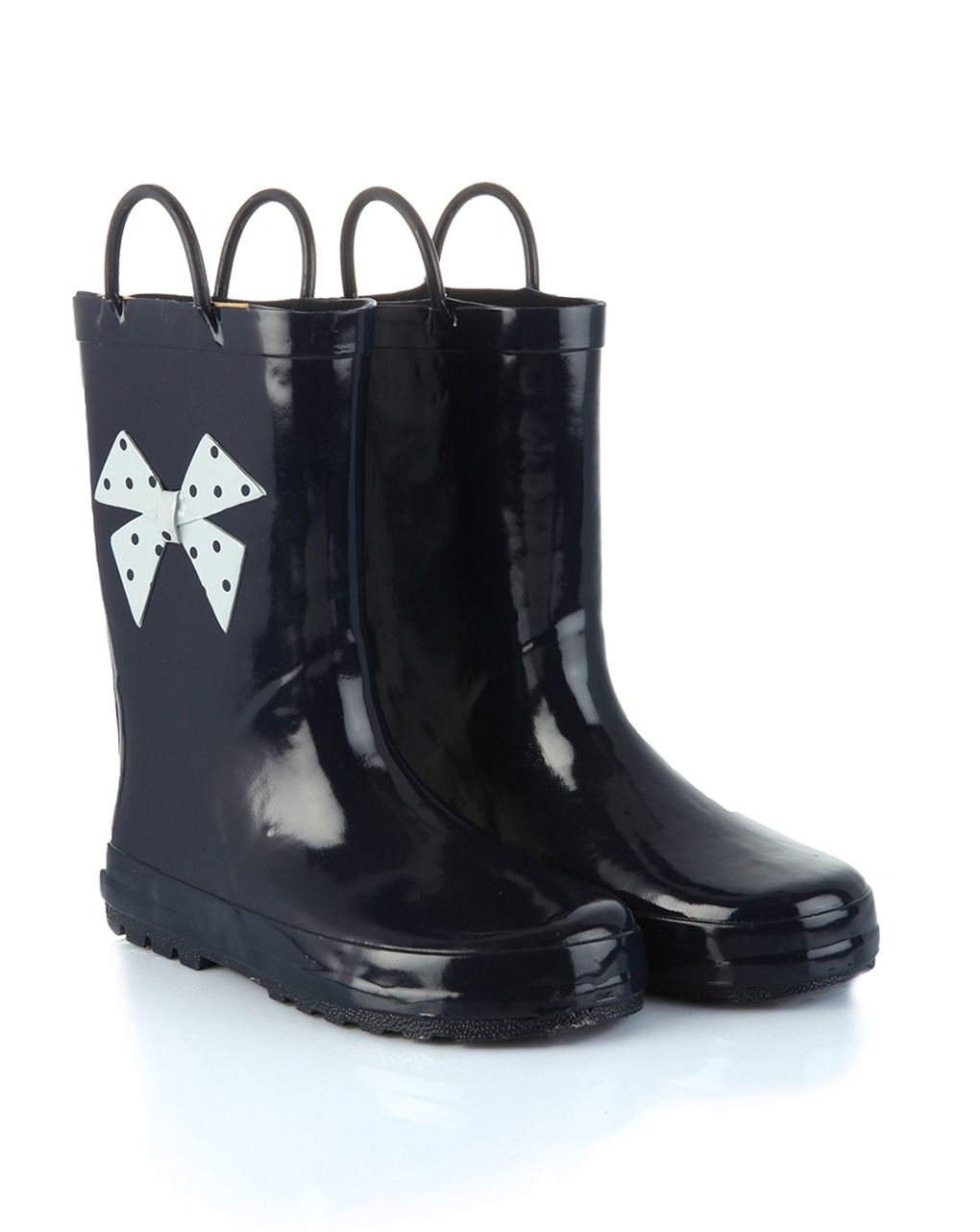 γαλότσες μπλε με φιόγκο για κορίτσι - Prénatal