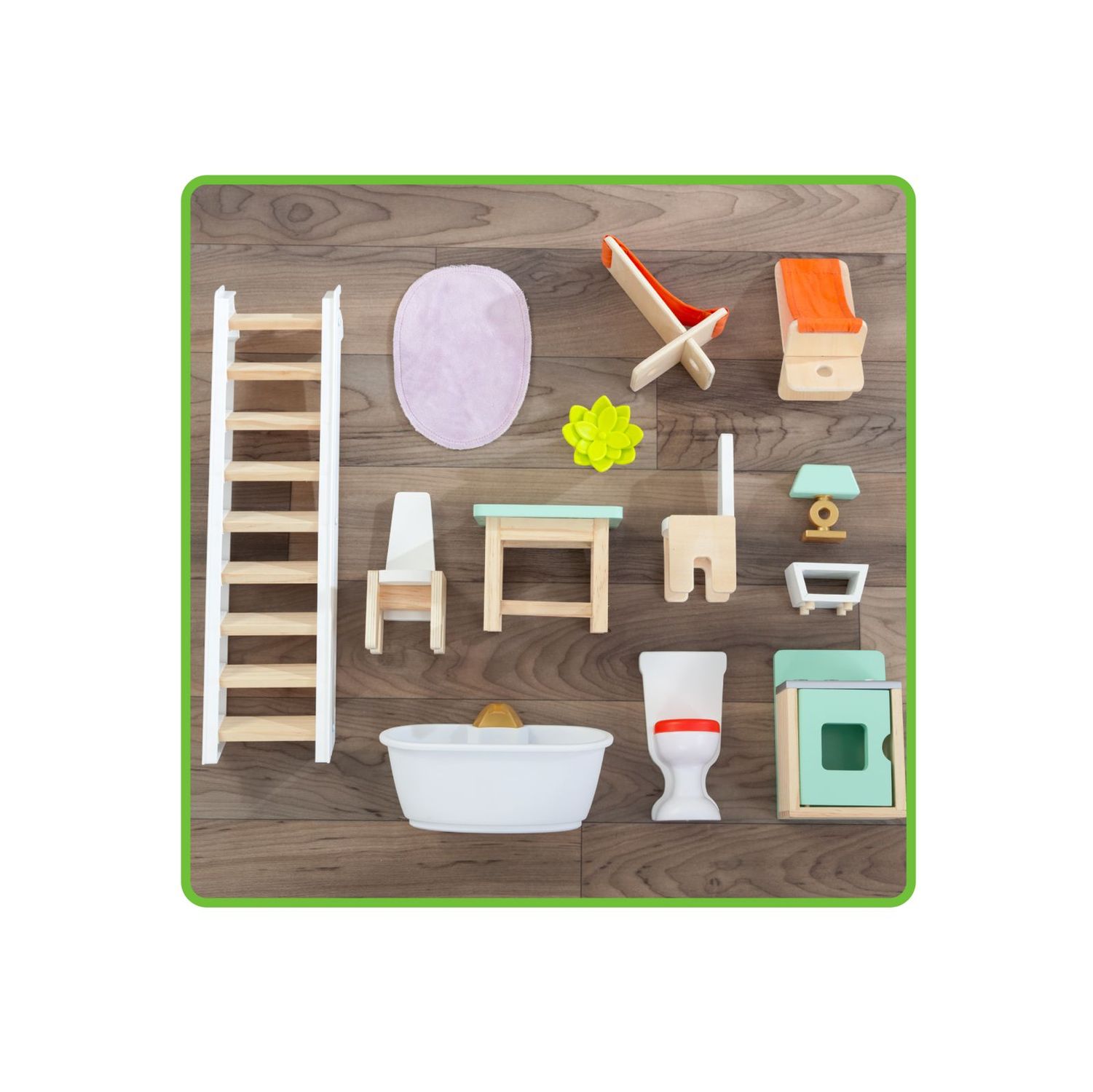 Lolly ξύλινο κουκλόσπιτο dollhouse prg00157 - LOLLY