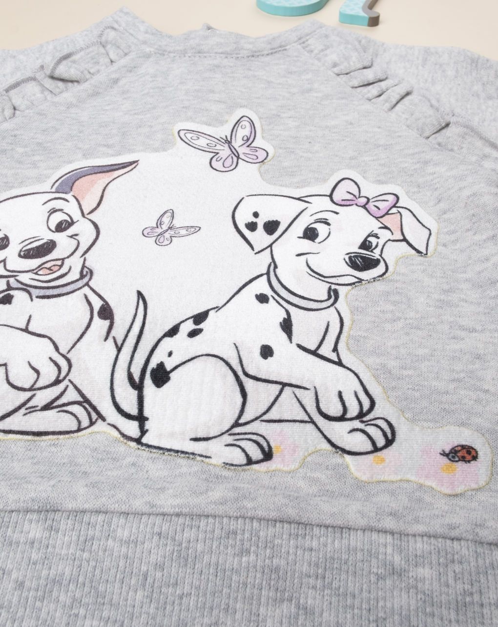 φούτερ με στάμπα "101 σκυλιά δαλματίας" γκρι για κορίτσι - Prénatal