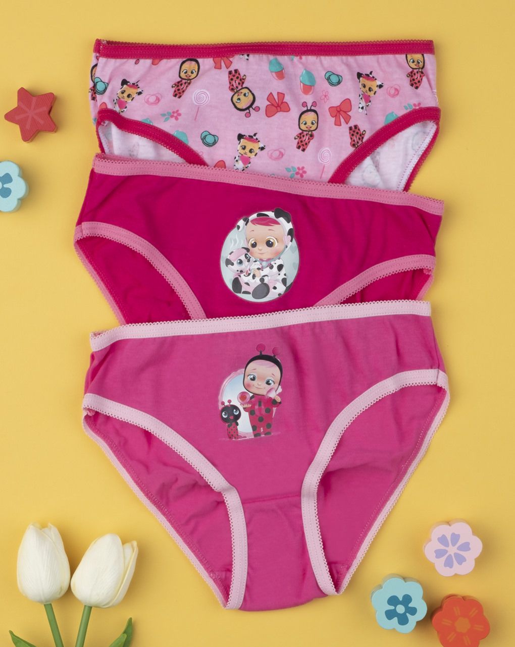 βρακάκια cry babies πακέτο x3 για κορίτσι - Prénatal