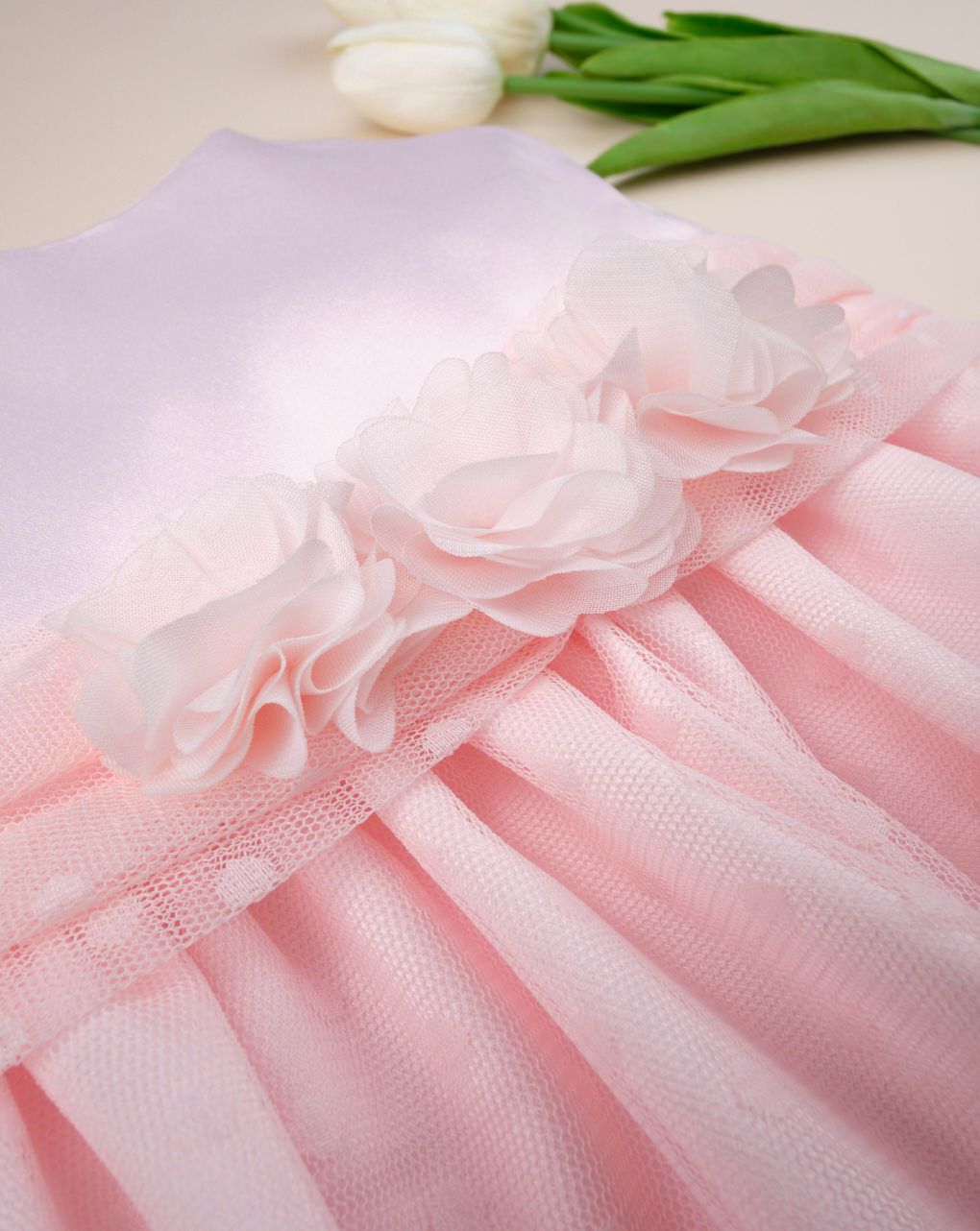 φόρεμα ροζ πουά για κορίτσι - Prénatal