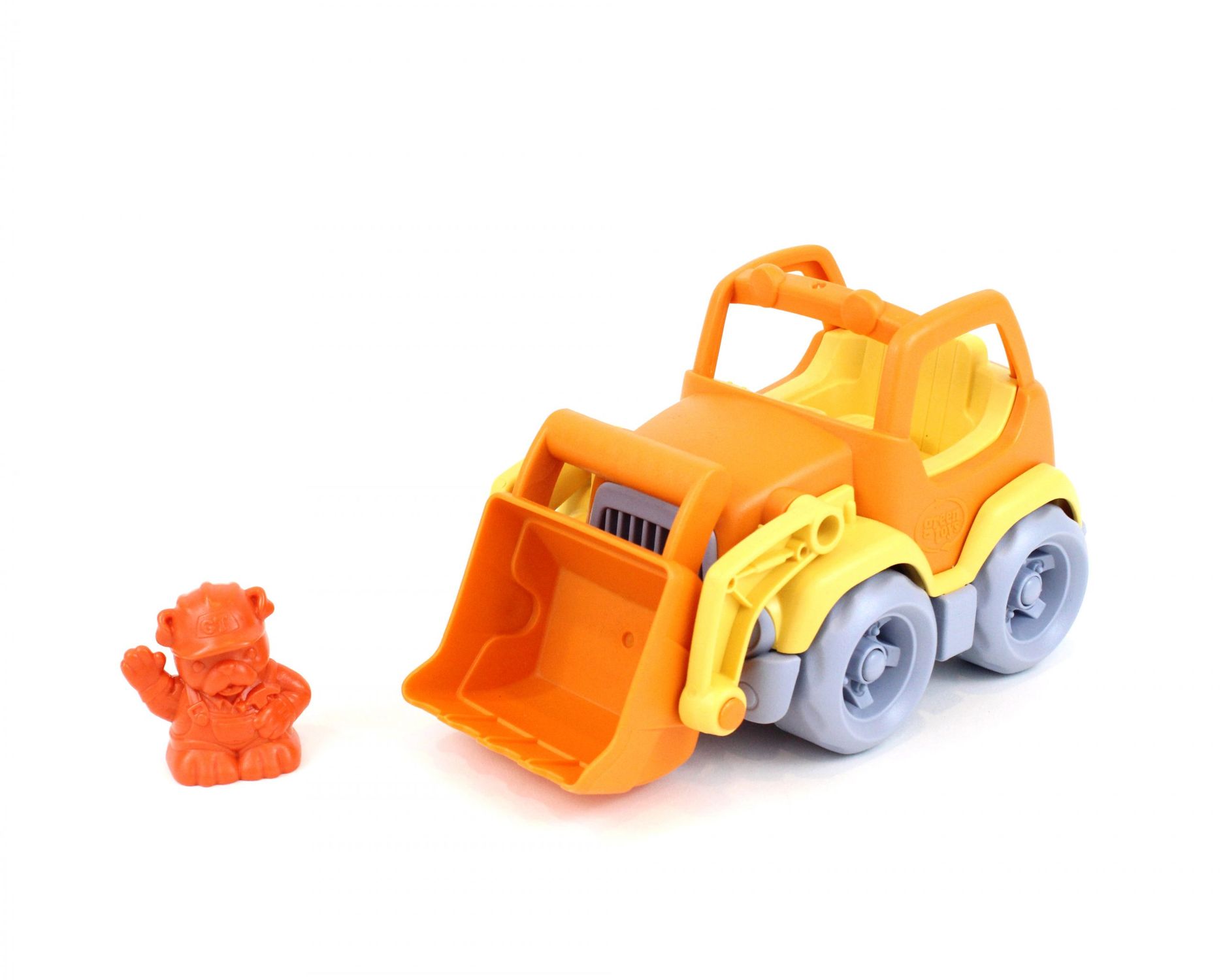 Green toys: εκσκαφέας φορτηγό πορτοκαλί/κίτρινο csco-1106 - Green Toys