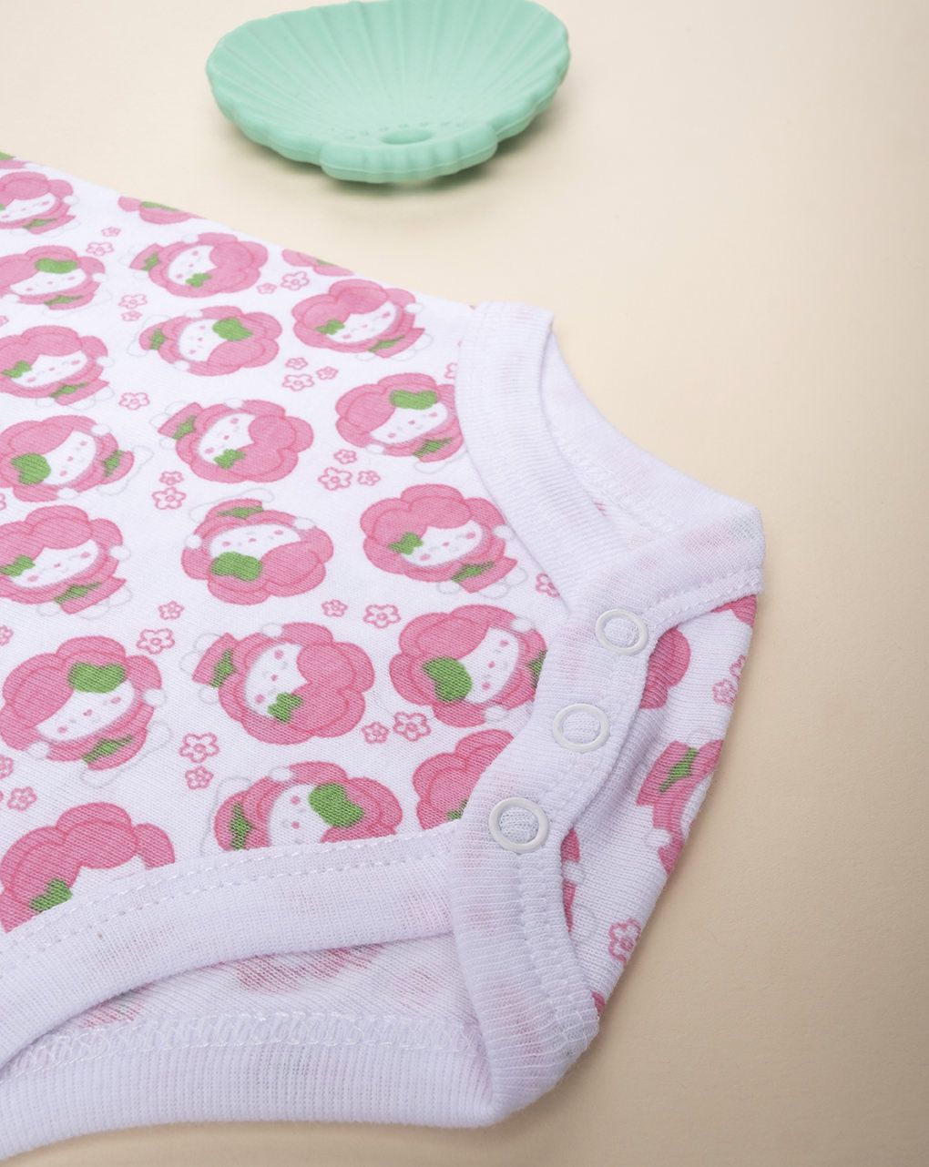 βρεφικό κορμάκι λευκό με στάμπα αρκουδάκια για κορίτσι 690455 - Prénatal