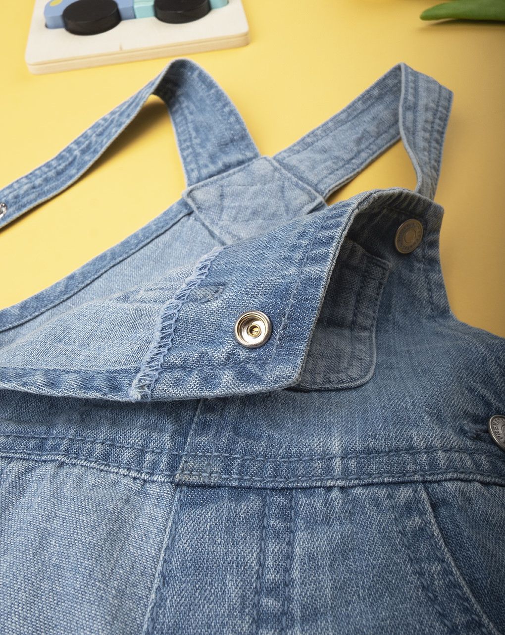 τζιν σαλοπέτα κοντή ανοιχτό μπλε για αγόρι - Prénatal