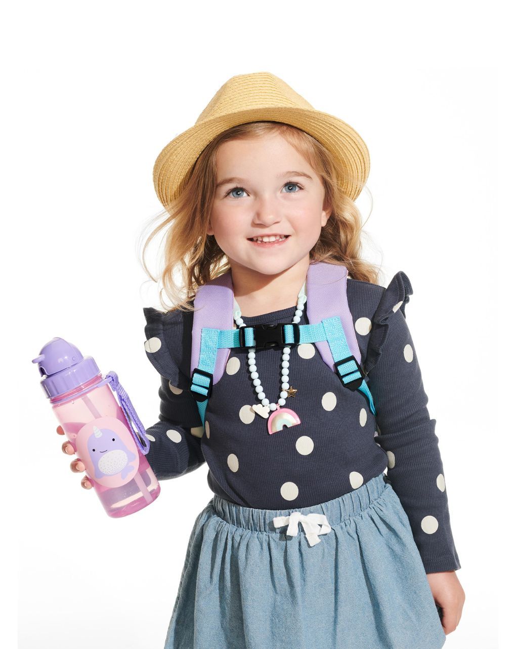 Skip hop zoo πλαστικό παγούρι με καλαμάκι 384.5ml narwhal 29-2903033-10 - SKIP HOP