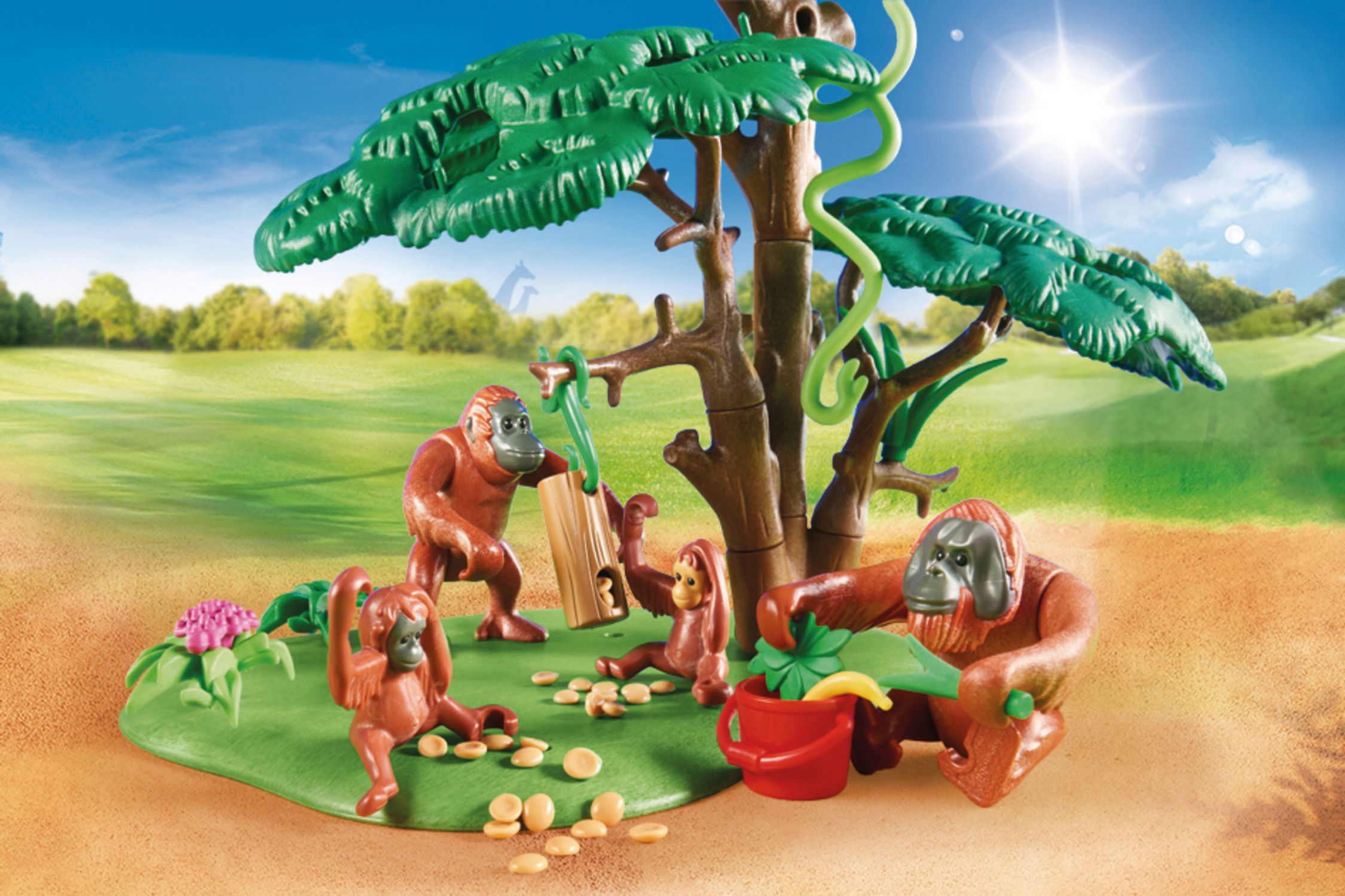 Playmobil family fun φροντιστής ζώων με ουρακοτάγκους 70345 - Playmobil, Playmobil Family Fun