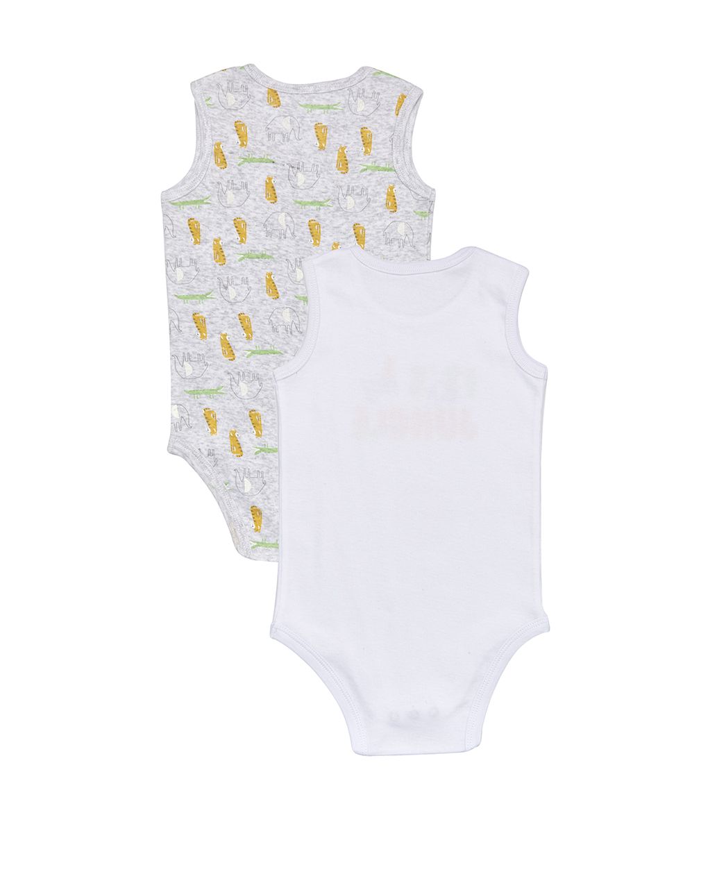 κορμάκι αμάνικο πακέτο χ2 ζούγκλα για αγόρι - Prénatal