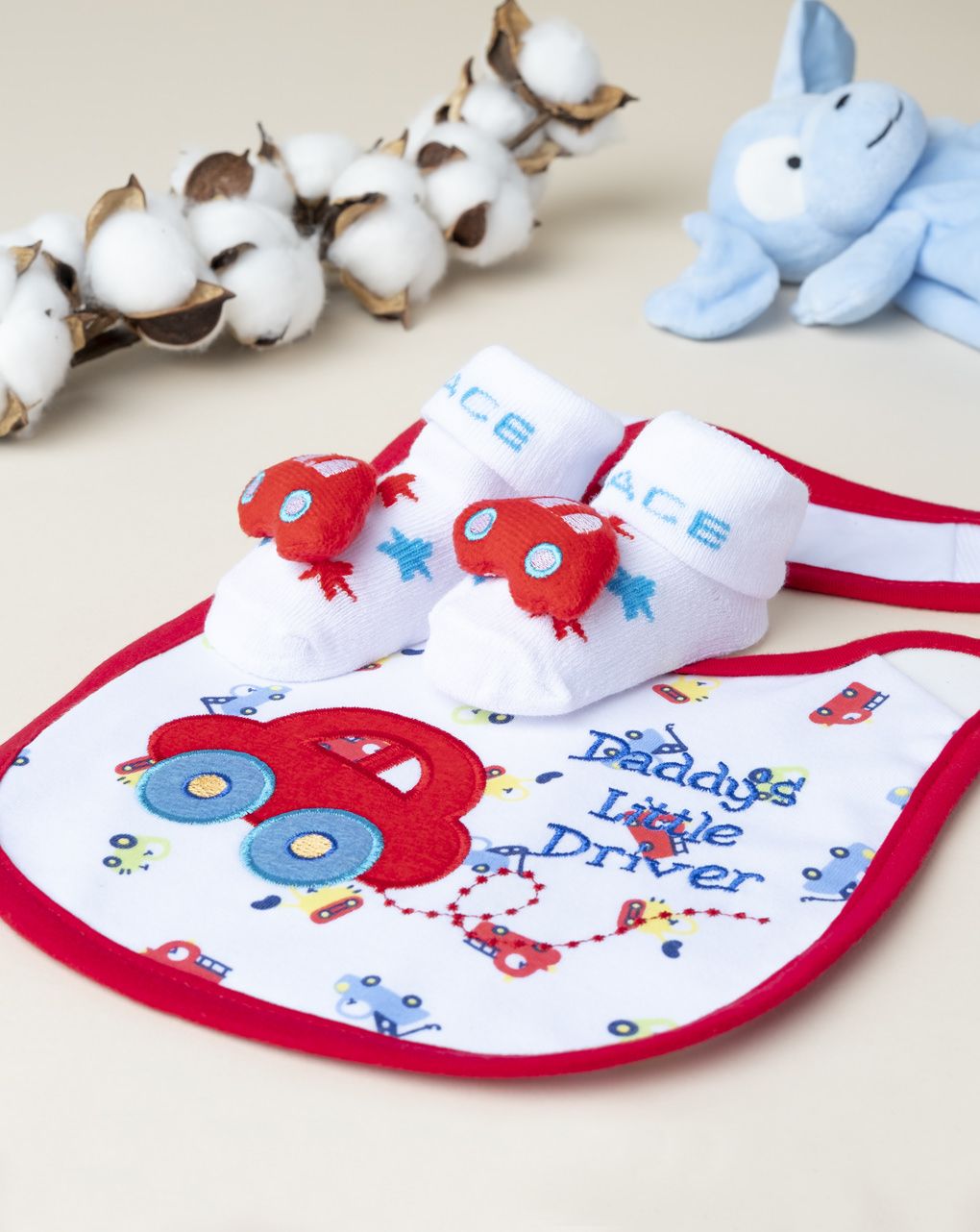 σετ σαλιάρα και κάλτσες για αγόρι - Prénatal