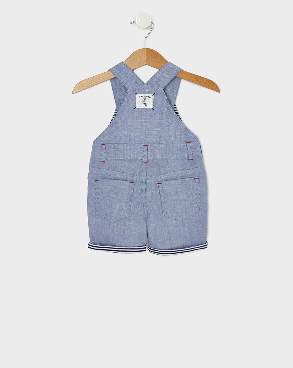 σαλοπέτα λινή γαλάζια για αγόρι - Prénatal