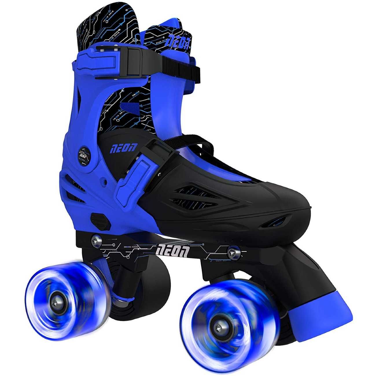 Yvolution πατίνια rollers αυξομειούμενα neon combo 2 σε 1 no.29-33 μπλε 53.nt09b4 - Yvolution