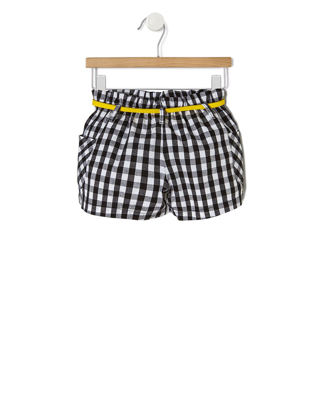σορτσάκι popeline vichy καρό με ζώνη για κορίτσι - Prénatal