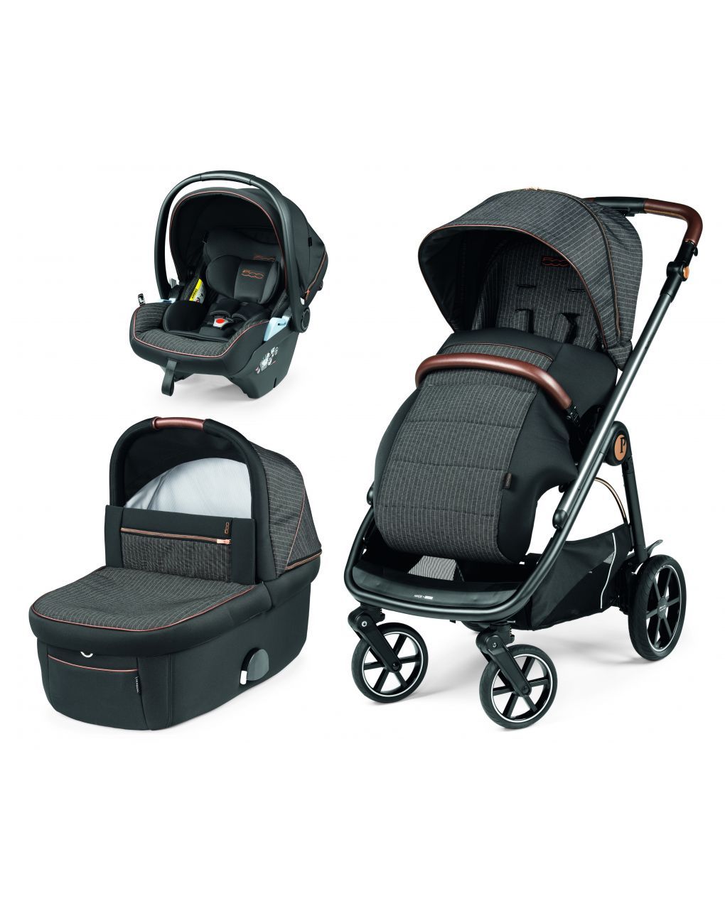Peg perego πολυκαρότσι veloce lounge modular 3 in 1 fiat 500 edition - Peg-Pérego