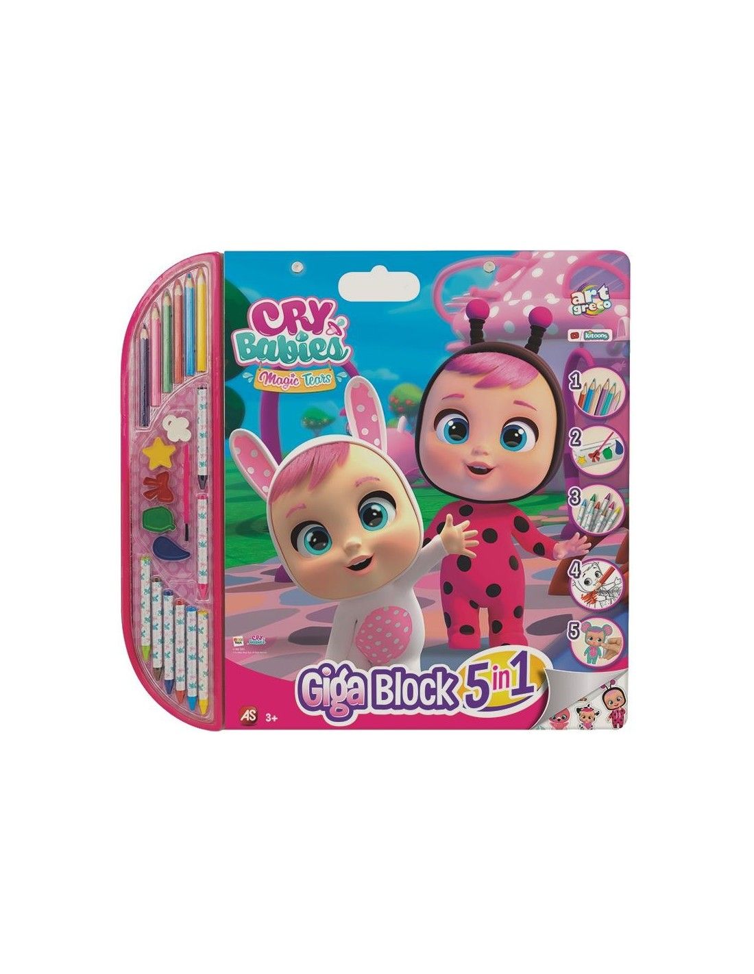 σετ ζωγραφικής giga block 5 in 1 cry babies 1023-62729 - Art Greco