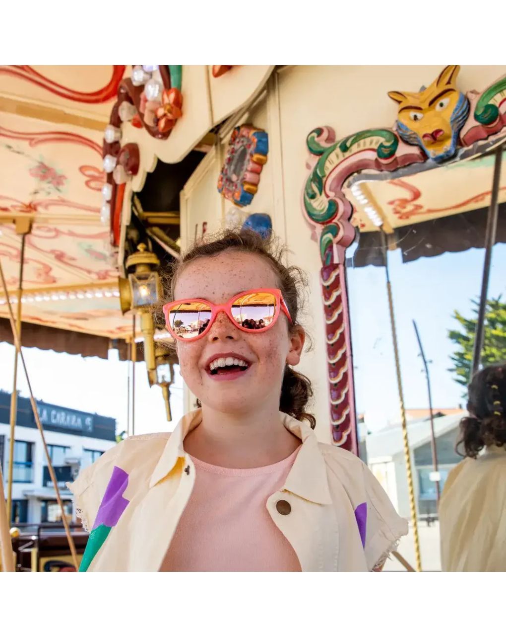 Kietla γυαλιά ηλίου buzz 4-6 ετών neon pink polarized - kietla