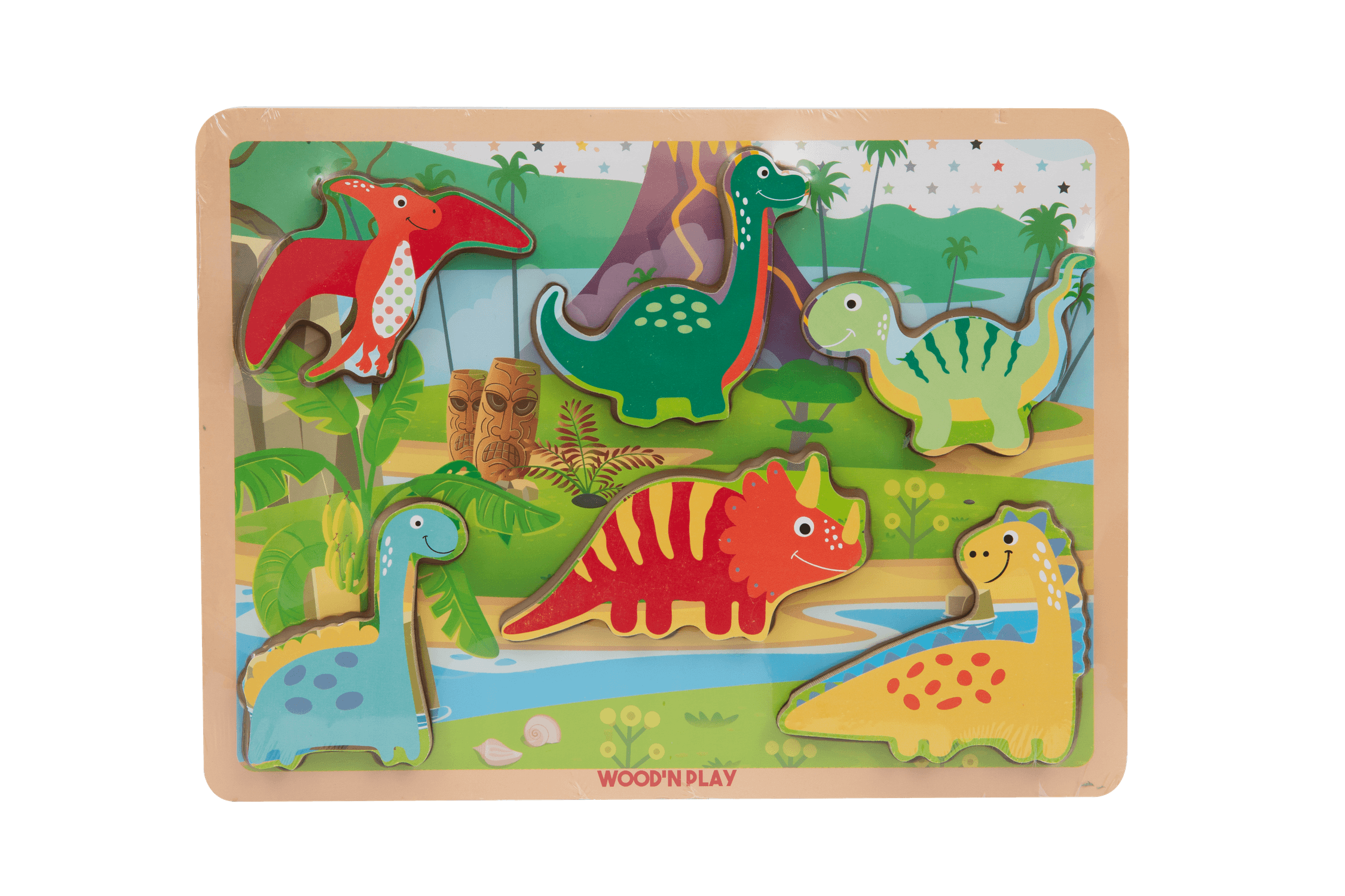 Wood n' play ξύλινα παζλ 3d (6 σχέδια) prg00430 - Wood'N Play