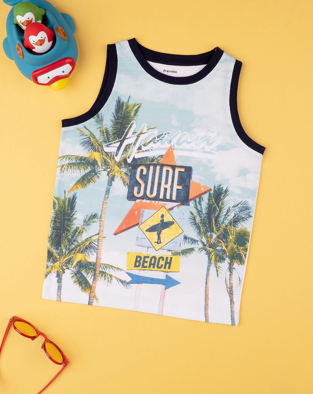 παιδική αμάνικη μπλούζα surf για αγόρι - Prénatal