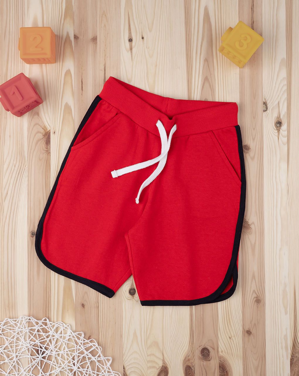 παιδική βερμούδα κόκκινη για αγόρι - Prénatal