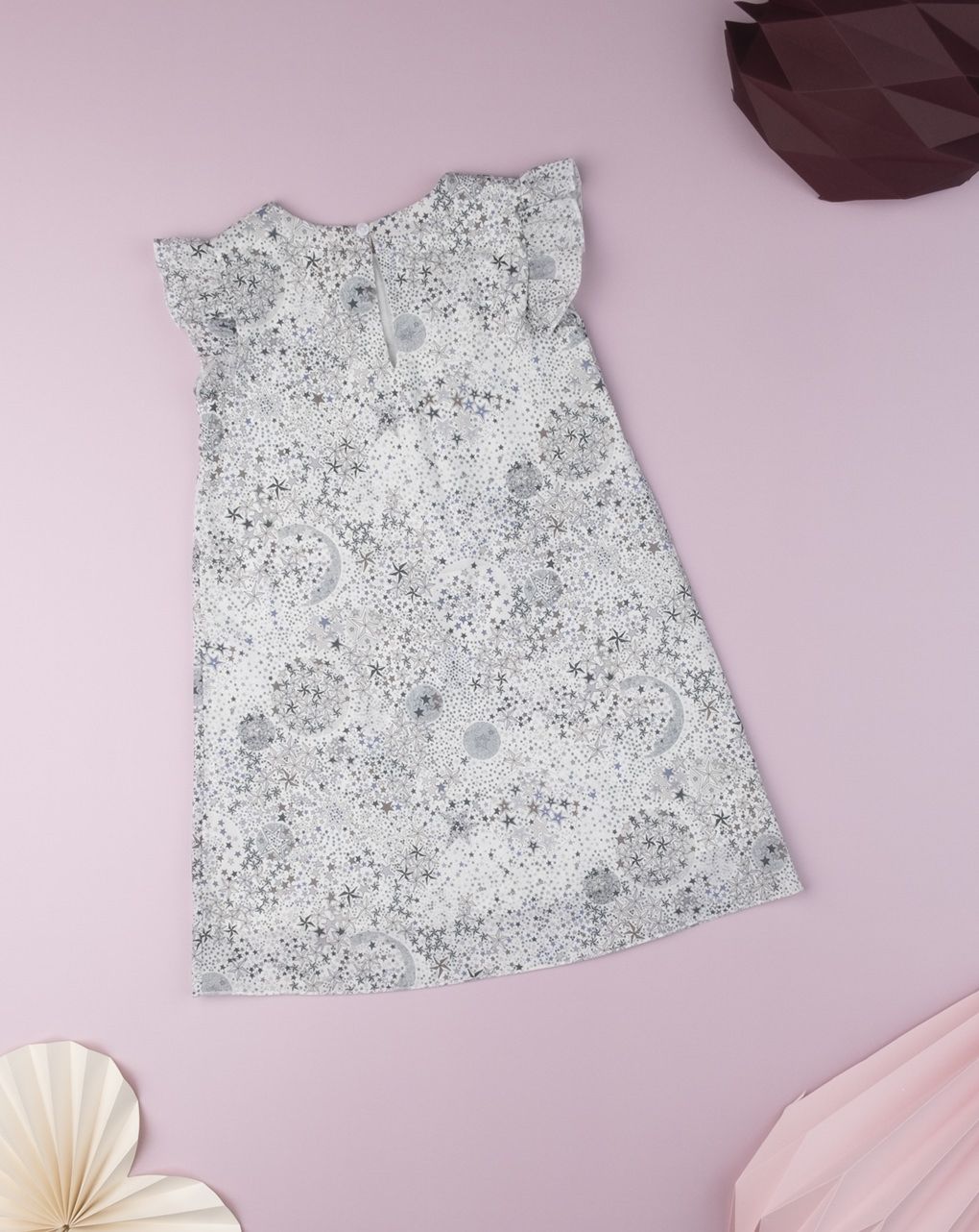 φόρεμα λευκό με στάμπες για κορίτσι 675561 - Prénatal