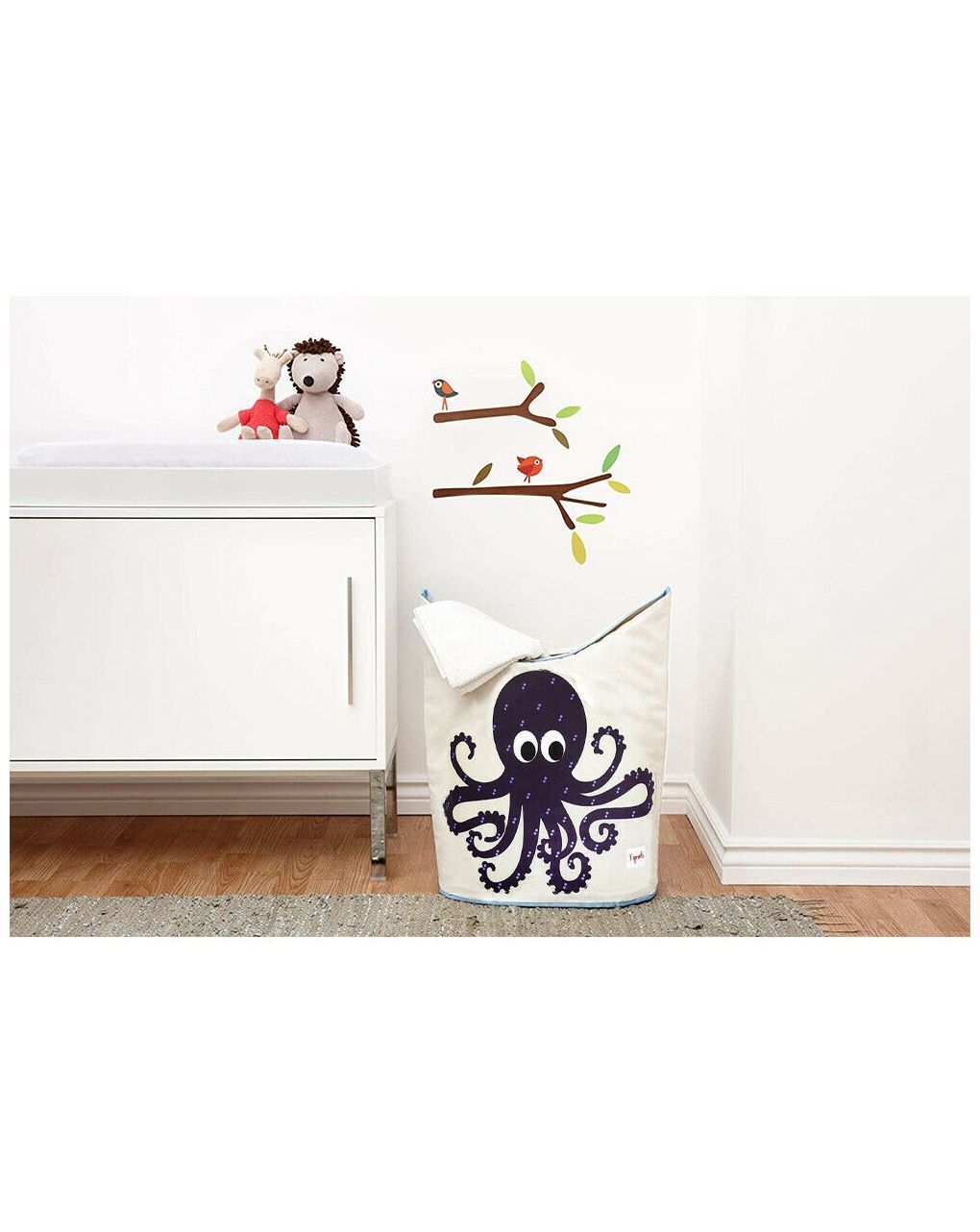 3sprouts τσάντα άπλυτων octopus - 3 sprouts