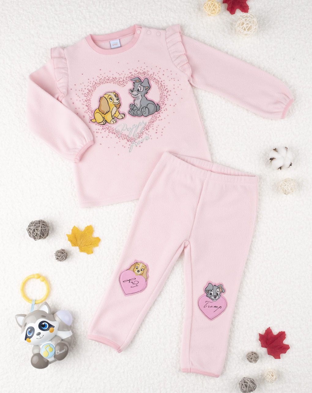 πιτζάμες ροζ η λαίδη και ο αλήτης για κορίτσι - Prénatal