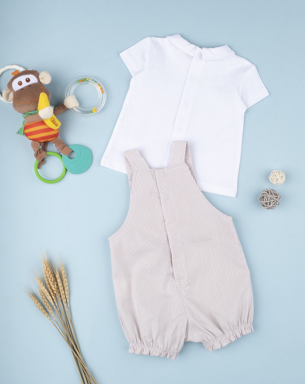 βρεφικό σετ μπλουζάκι και σαλοπέτα με αρκουδάκι για αγόρι - Prénatal