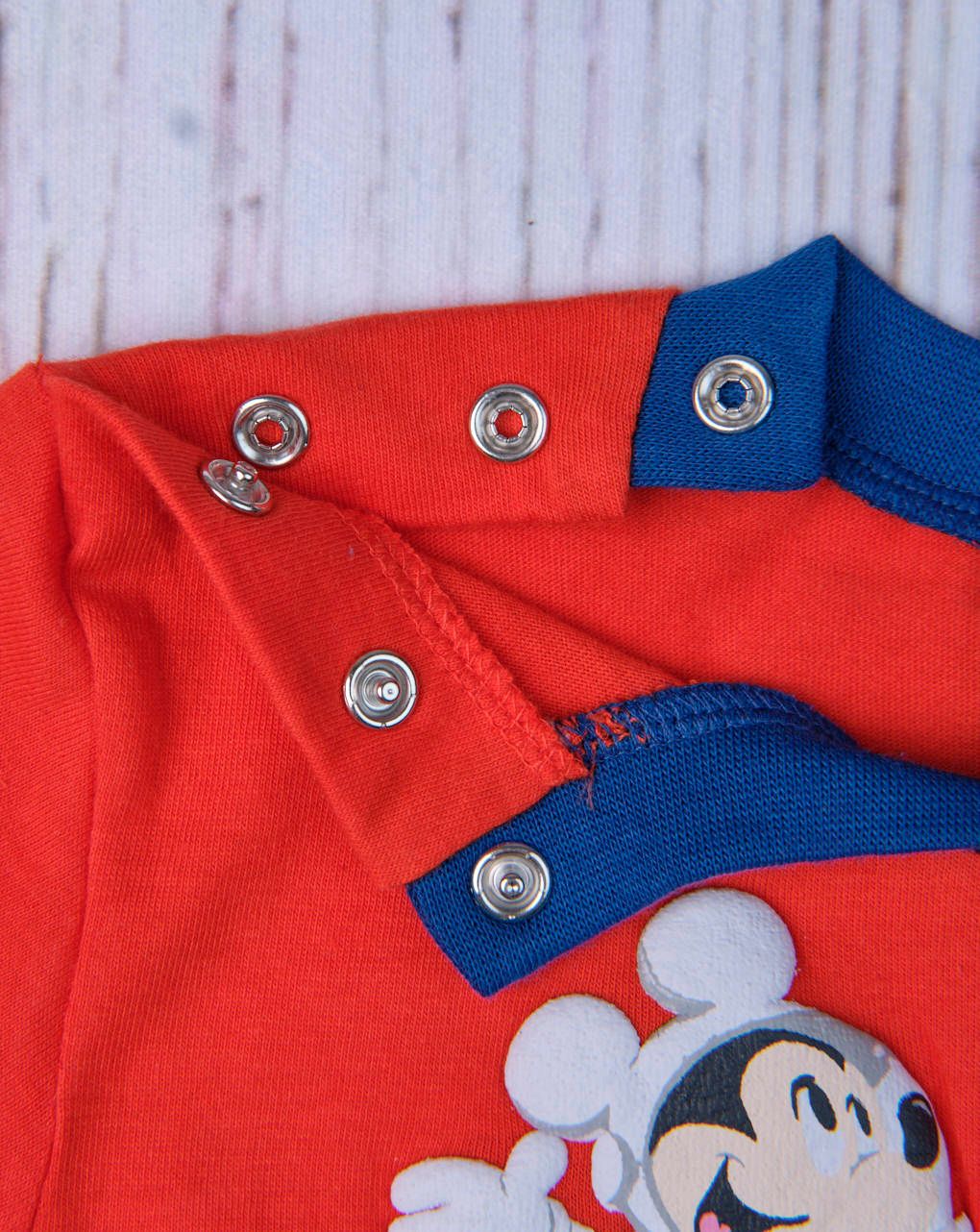 πιτζάμα ολόσωμη jersey με mickey mouse για αγόρι - Prénatal