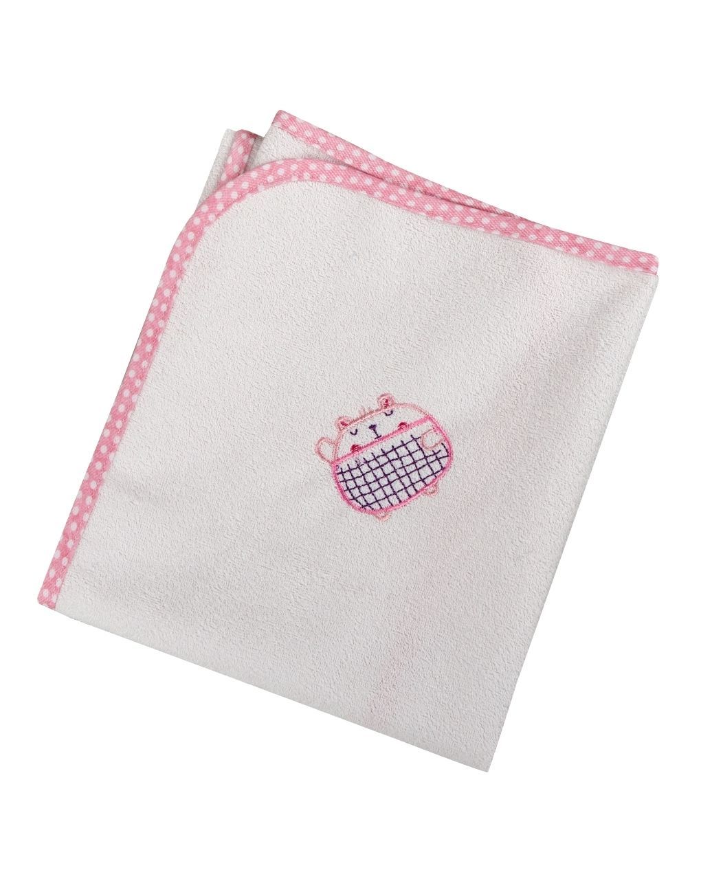 ο κόσμος του μωρού παχύ σελτεδάκι ροζ  the bobos πλαστικοποιημένο πετσετέ 40x60 cm - ο κόσμος του μωρού