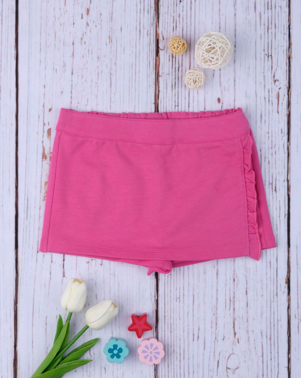 σορτσάκι-φούστα φούξια για κορίτσι