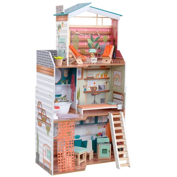 Lolly ξύλινο κουκλόσπιτο dollhouse prg00157 - LOLLY