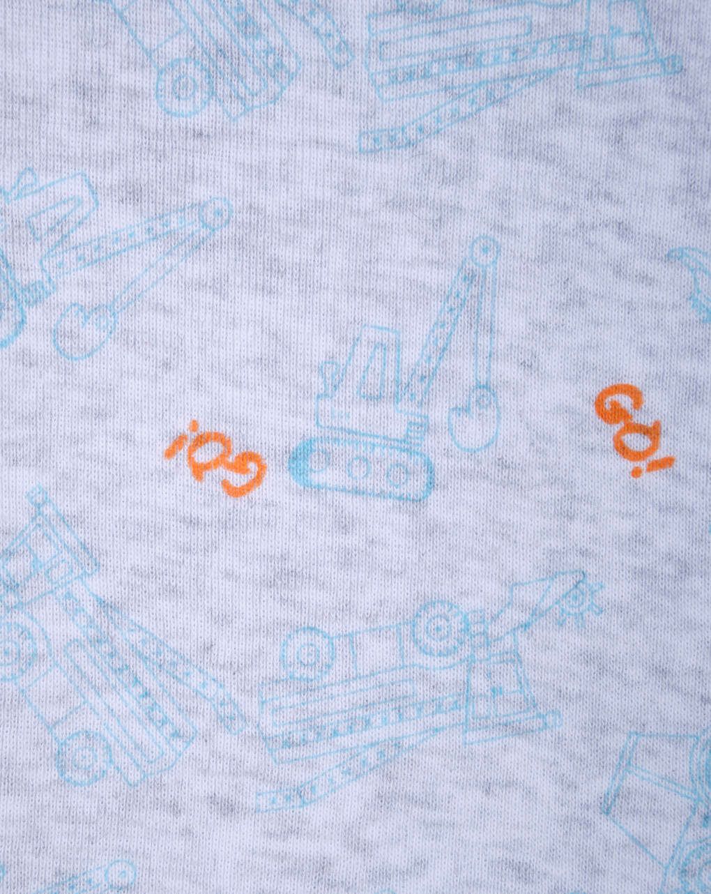 κορμάκι κοντομάνικο πακέτο χ2 με τρακτέρ για αγόρι - Prénatal