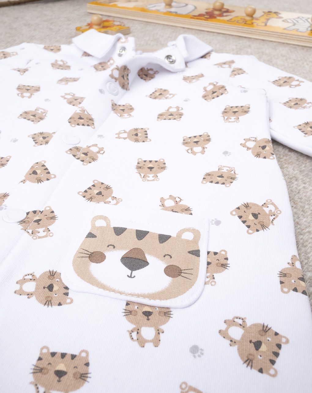 βρεφικό φορμάκι με στάμπες τίγρεις για αγόρι - Prénatal