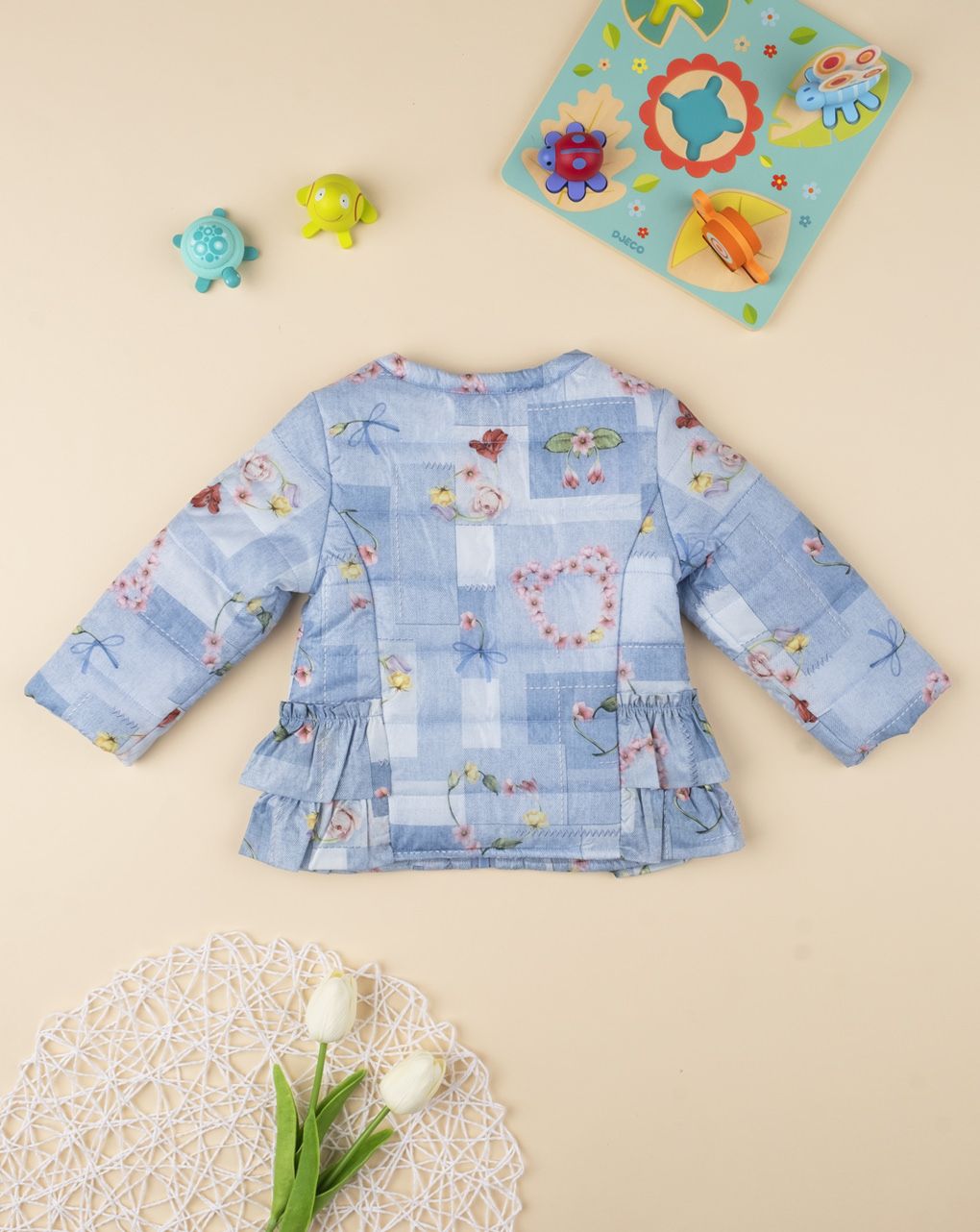 τζάκετ μπλε φλοράλ για κορίτσι - Prénatal