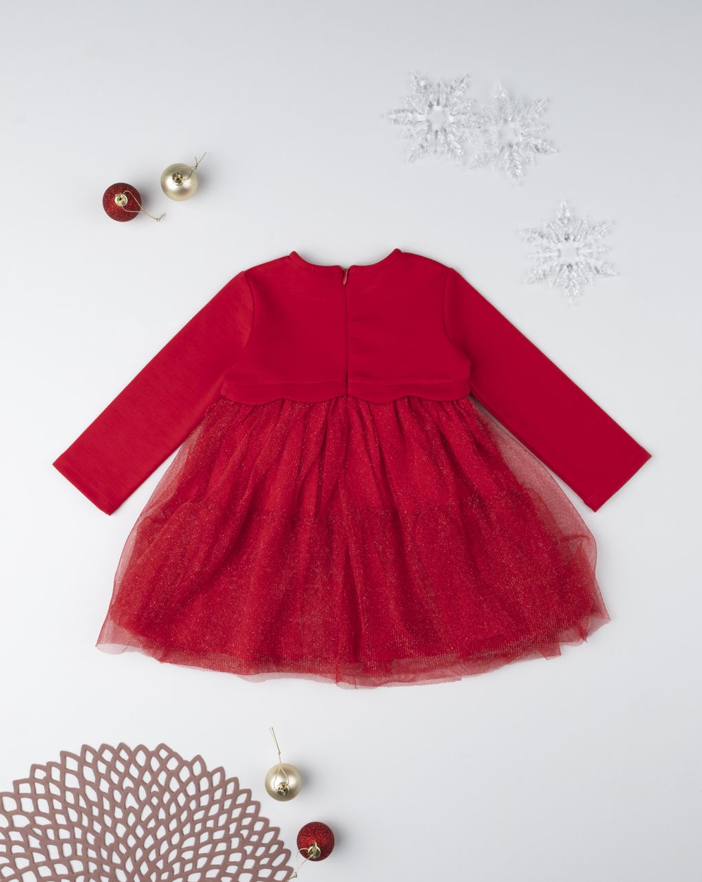 φόρεμα μακρυμάνικο με τούλι για κορίτσι - Prénatal