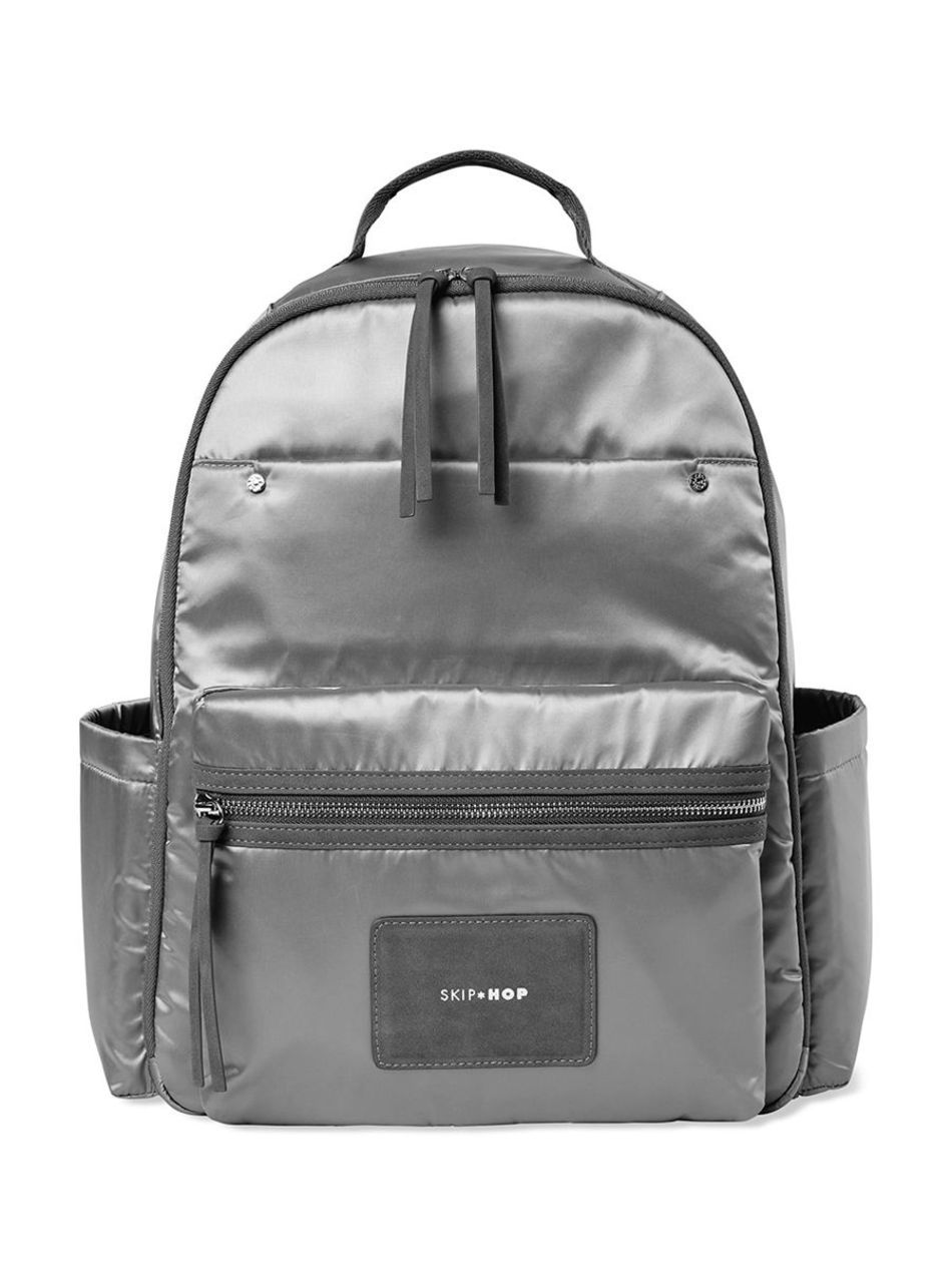 Skip hop τσάντα - αλλαξιέρα skyler diaper backpack- shiny grey - SKIP HOP
