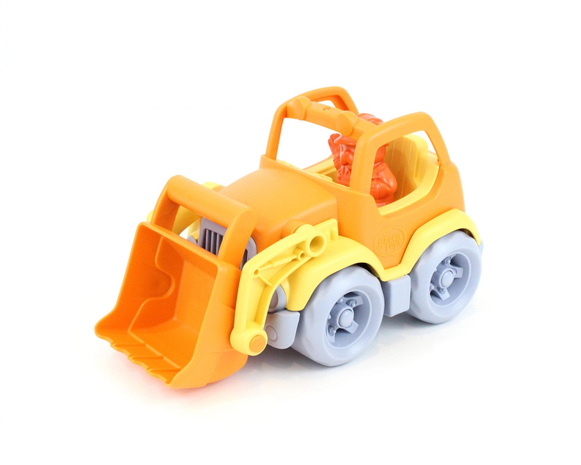 Green toys: εκσκαφέας φορτηγό πορτοκαλί/κίτρινο csco-1106 - Green Toys