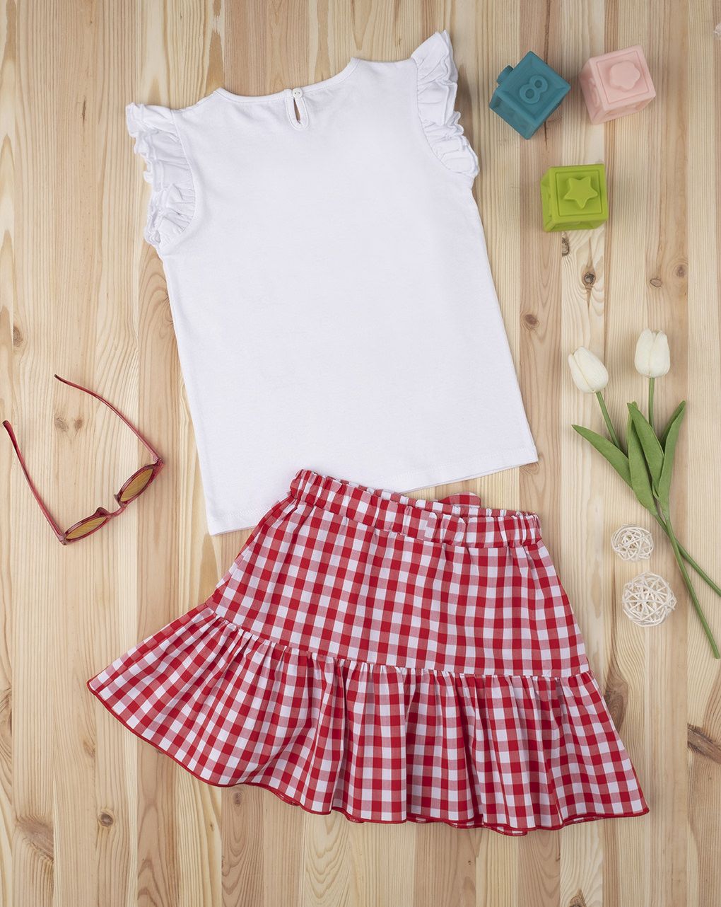 παιδικό σετ t-shirt και φούστα για κορίτσι - Prénatal