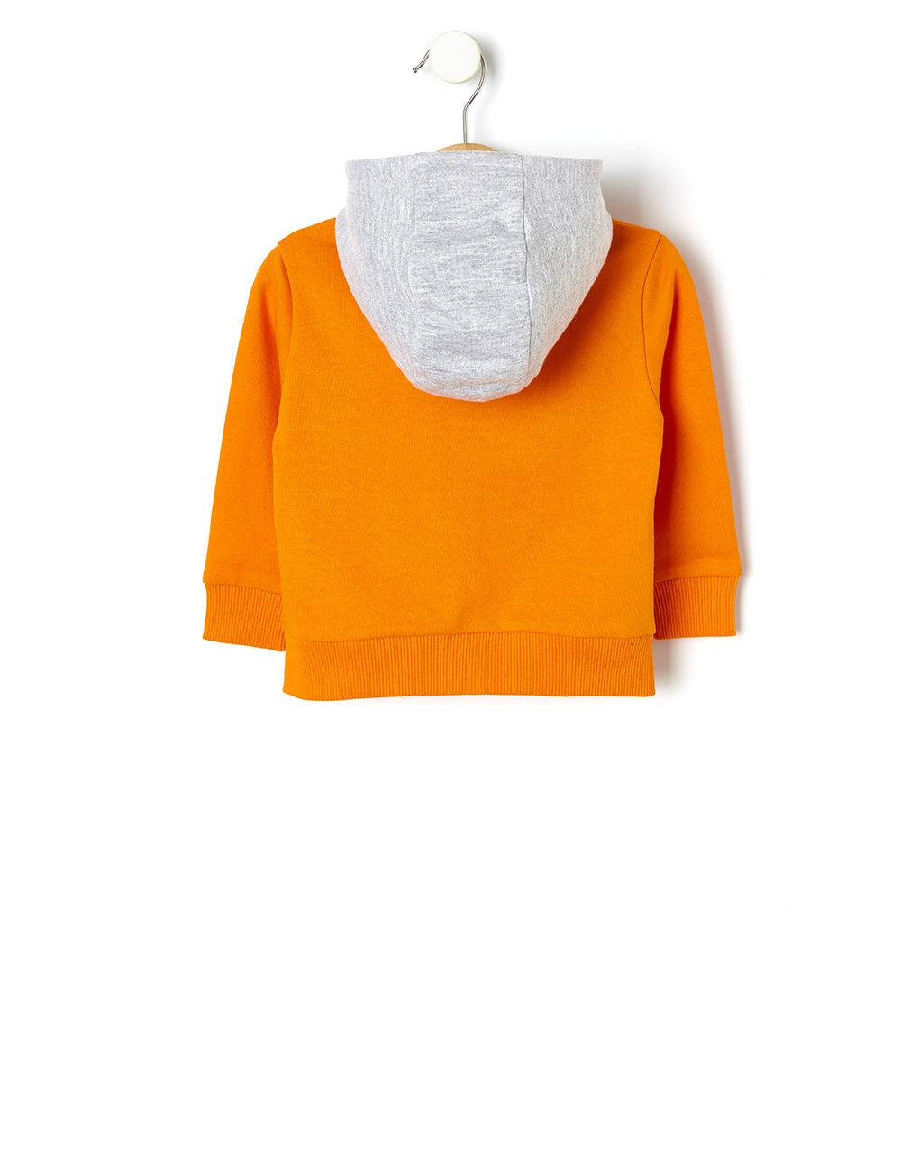 ζακέτα φούτερ τρίχρωμη πορτοκαλί για αγόρι - Prénatal