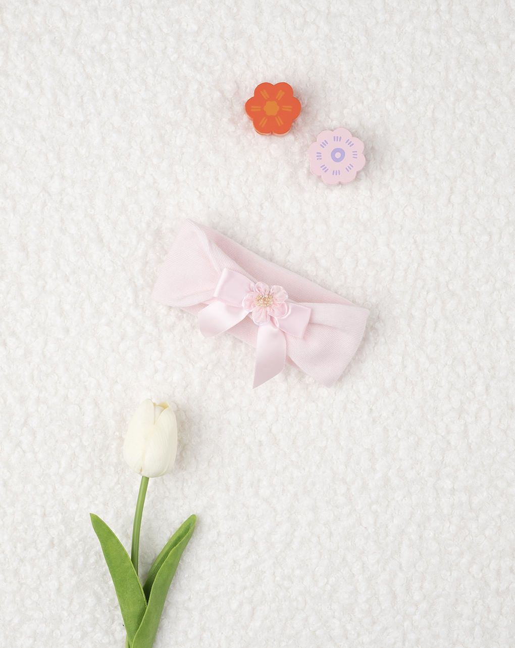 βρεφική κορδέλα μαλλιών ροζ για κορίτσι - Prénatal