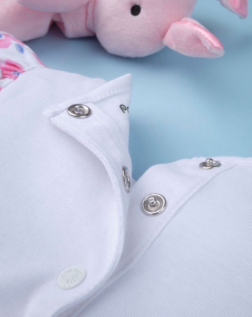 κορμάκι με βολάν και λουλούδια για κορίτσι - Prénatal