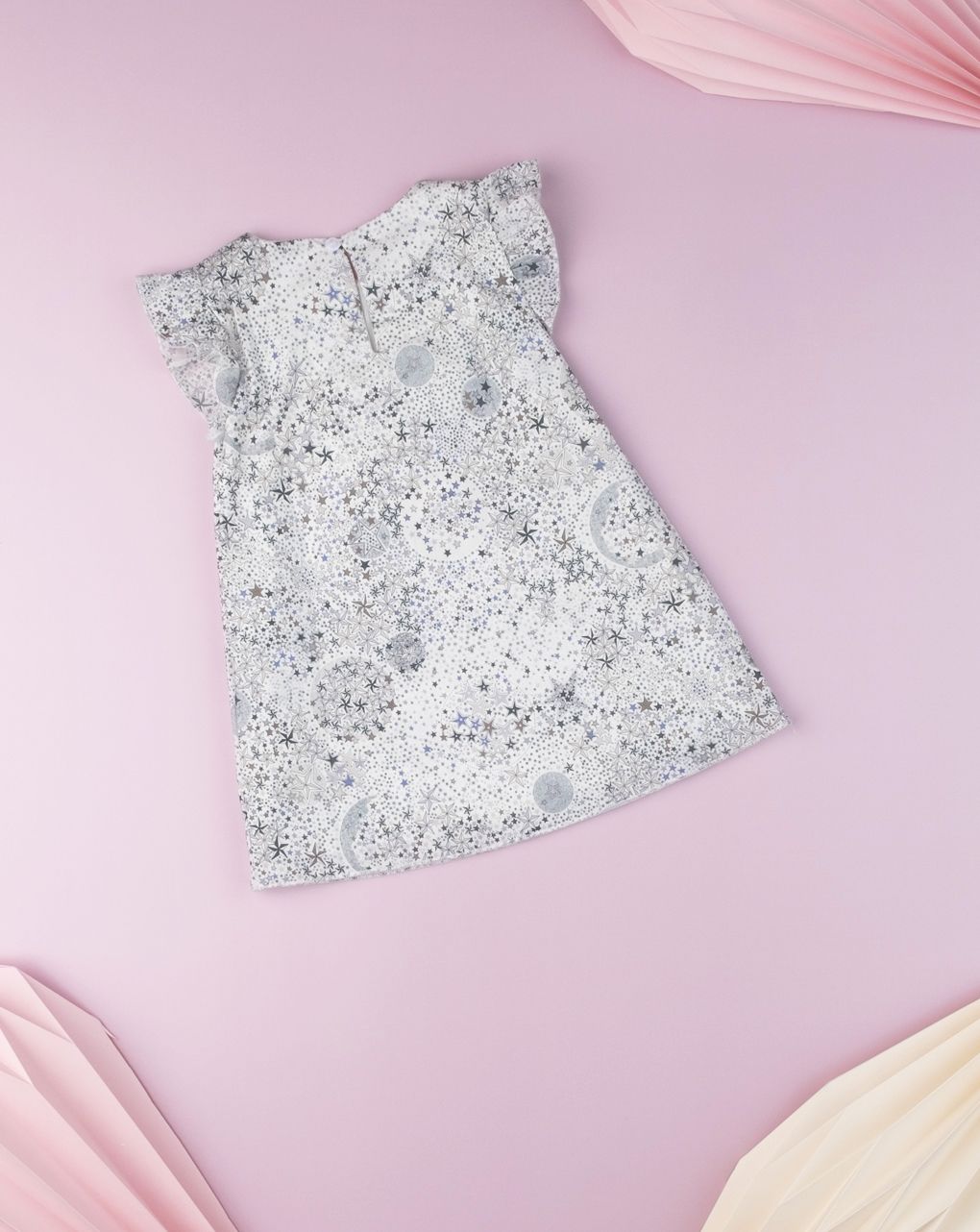 φόρεμα λευκό με στάμπες για κορίτσι 675560 - Prénatal